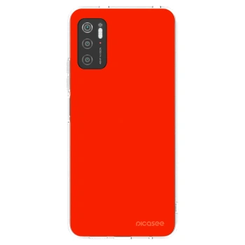 Picasee silikonový průhledný obal pro Xiaomi Poco M3 Pro 5G - Maranello Red