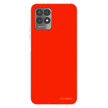 Picasee silikonový průhledný obal pro Realme 8i - Maranello Red