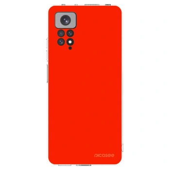 Picasee silikonový průhledný obal pro Xiaomi Redmi Note 11S 4G - Maranello Red