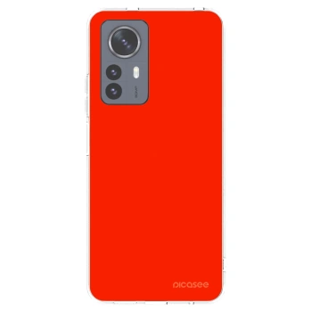 Picasee silikonový průhledný obal pro Xiaomi 12 Pro - Maranello Red