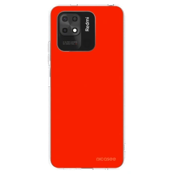 Picasee silikonový průhledný obal pro Xiaomi Redmi 10C - Maranello Red