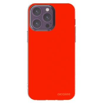 Picasee silikonový průhledný obal pro Apple iPhone 14 Pro Max - Maranello Red