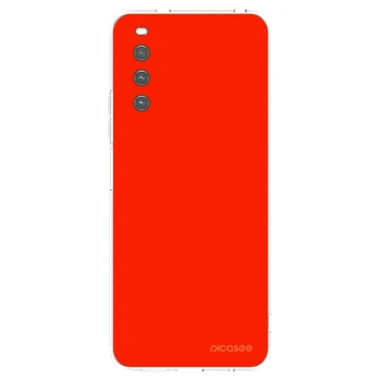 Picasee silikonový průhledný obal pro Sony Xperia 10 IV 5G - Maranello Red