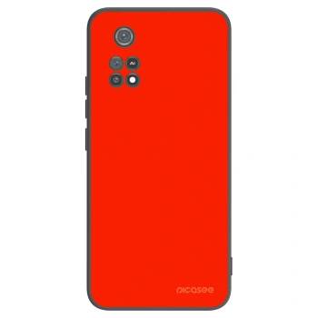 Picasee silikonový černý obal pro Xiaomi Poco M4 Pro - Maranello Red