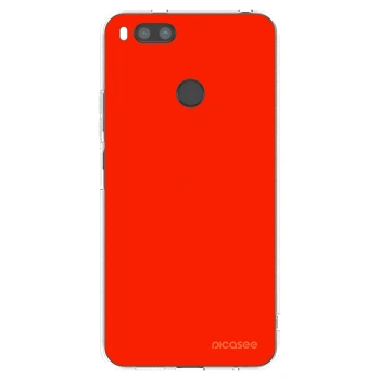 Picasee silikonový průhledný obal pro Xiaomi Redmi A1 - Maranello Red