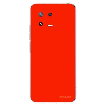 Picasee silikonový průhledný obal pro Xiaomi 13 Pro - Maranello Red