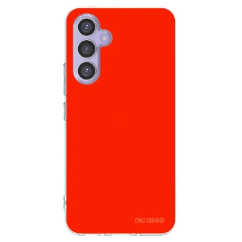 Picasee silikonový průhledný obal pro Samsung Galaxy A54 5G A546B - Maranello Red