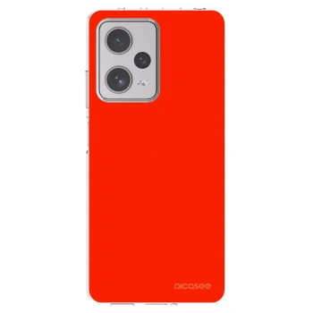 Picasee silikonový průhledný obal pro Xiaomi Redmi Note 12 Pro+ 5G - Maranello Red