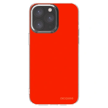 Picasee silikonový průhledný obal pro Apple iPhone 15 Pro Max - Maranello Red