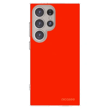 Picasee silikonový průhledný obal pro Samsung Galaxy S24 Ultra S928B 5G - Maranello Red