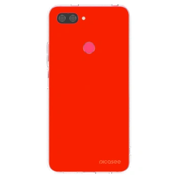 Picasee silikonový průhledný obal pro Xiaomi Mi 8 Lite - Maranello Red