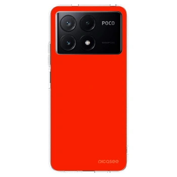 Picasee silikonový průhledný obal pro Xiaomi Poco X6 Pro - Maranello Red