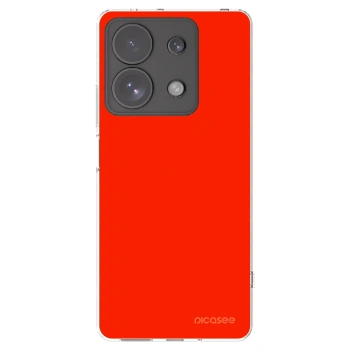 Picasee silikonový průhledný obal pro Xiaomi Redmi Note 13 Pro 4G - Maranello Red