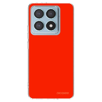 Picasee silikonový průhledný obal pro Xiaomi 14T Pro - Maranello Red