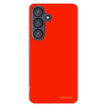 Picasee silikonový průhledný obal pro Samsung Galaxy S25 5G - Maranello Red