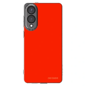 Picasee silikonový průhledný obal pro Samsung Galaxy S25 Edge 5G - Maranello Red