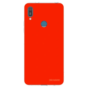 Picasee silikonový průhledný obal pro Huawei Y7 2019 - Maranello Red