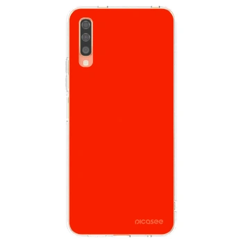 Picasee silikonový průhledný obal pro Samsung Galaxy A70 A705F - Maranello Red