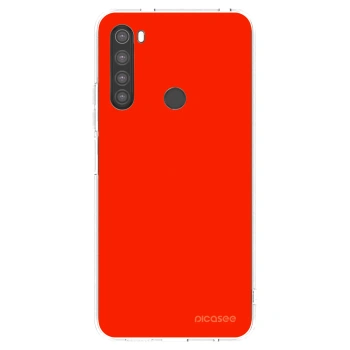 Picasee silikonový průhledný obal pro Xiaomi Redmi Note 8 - Maranello Red