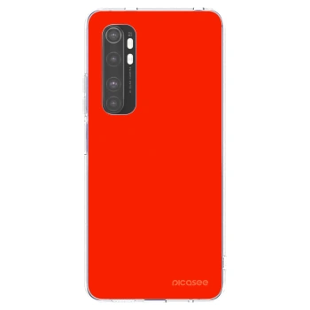 Picasee silikonový průhledný obal pro Xiaomi Mi Note 10 Lite - Maranello Red