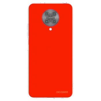 Picasee silikonový průhledný obal pro Xiaomi Poco F2 Pro - Maranello Red