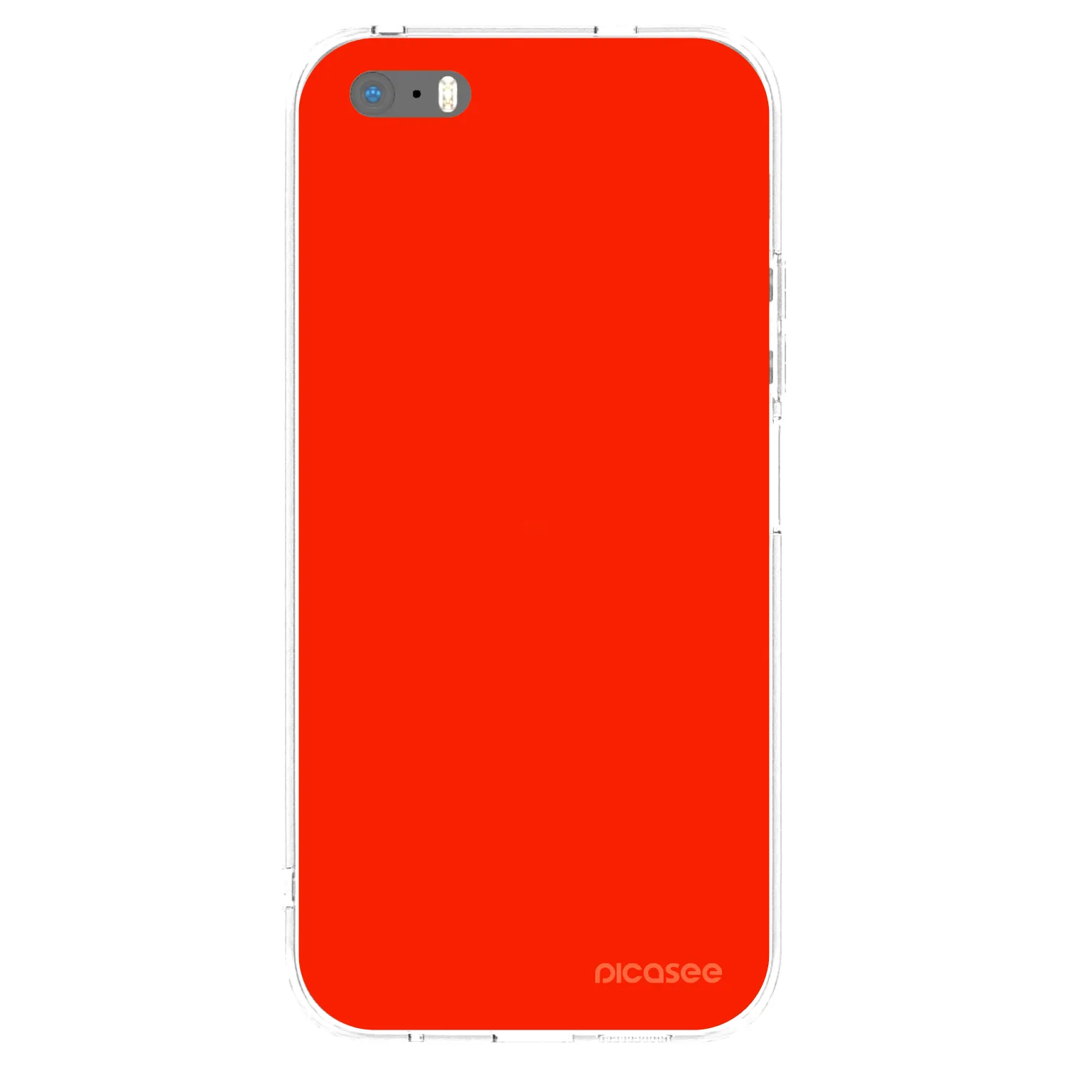 Picasee silikonový průhledný obal pro Apple iPhone 5/5S/SE - Maranello Red