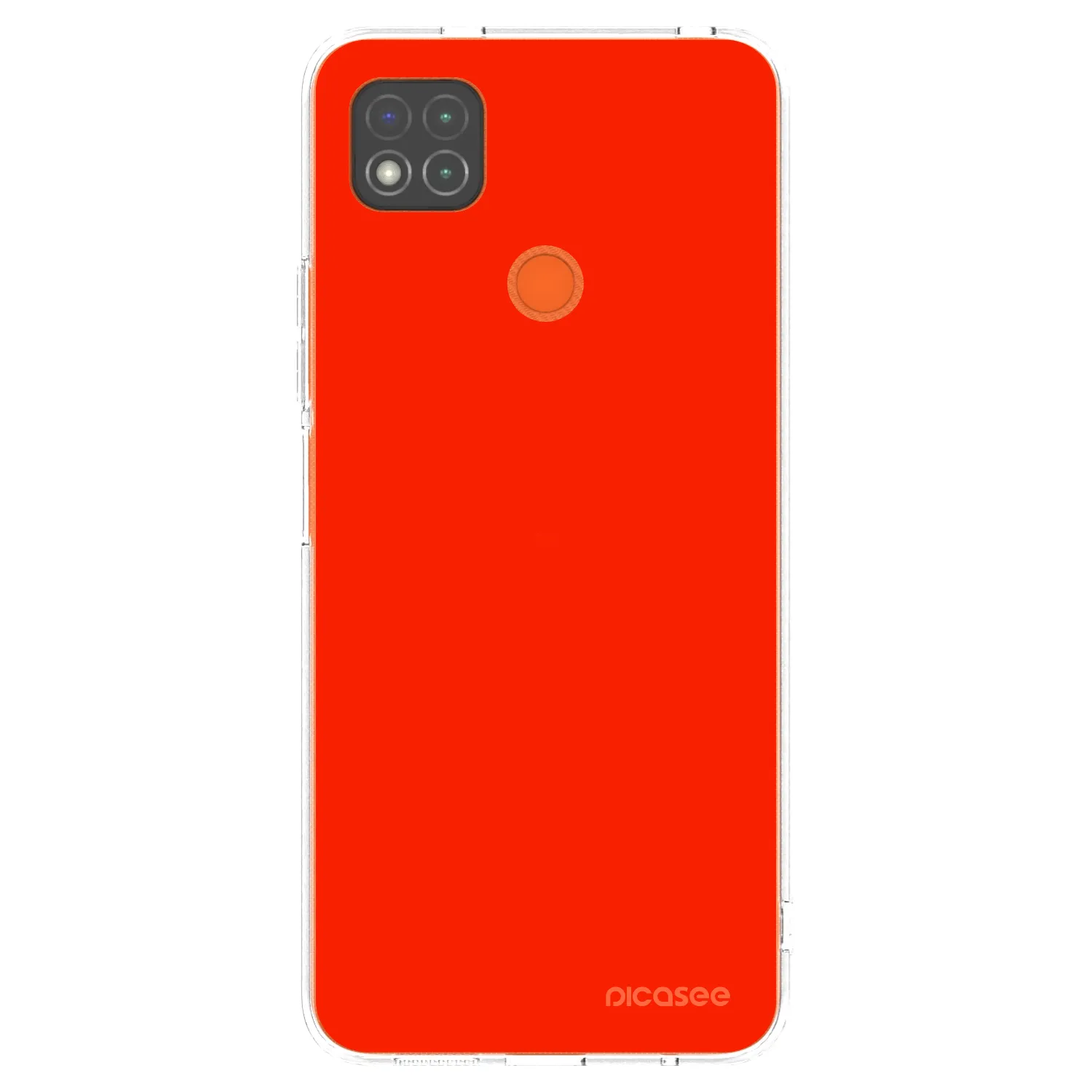 Picasee silikonový průhledný obal pro Xiaomi Redmi 9C - Maranello Red
