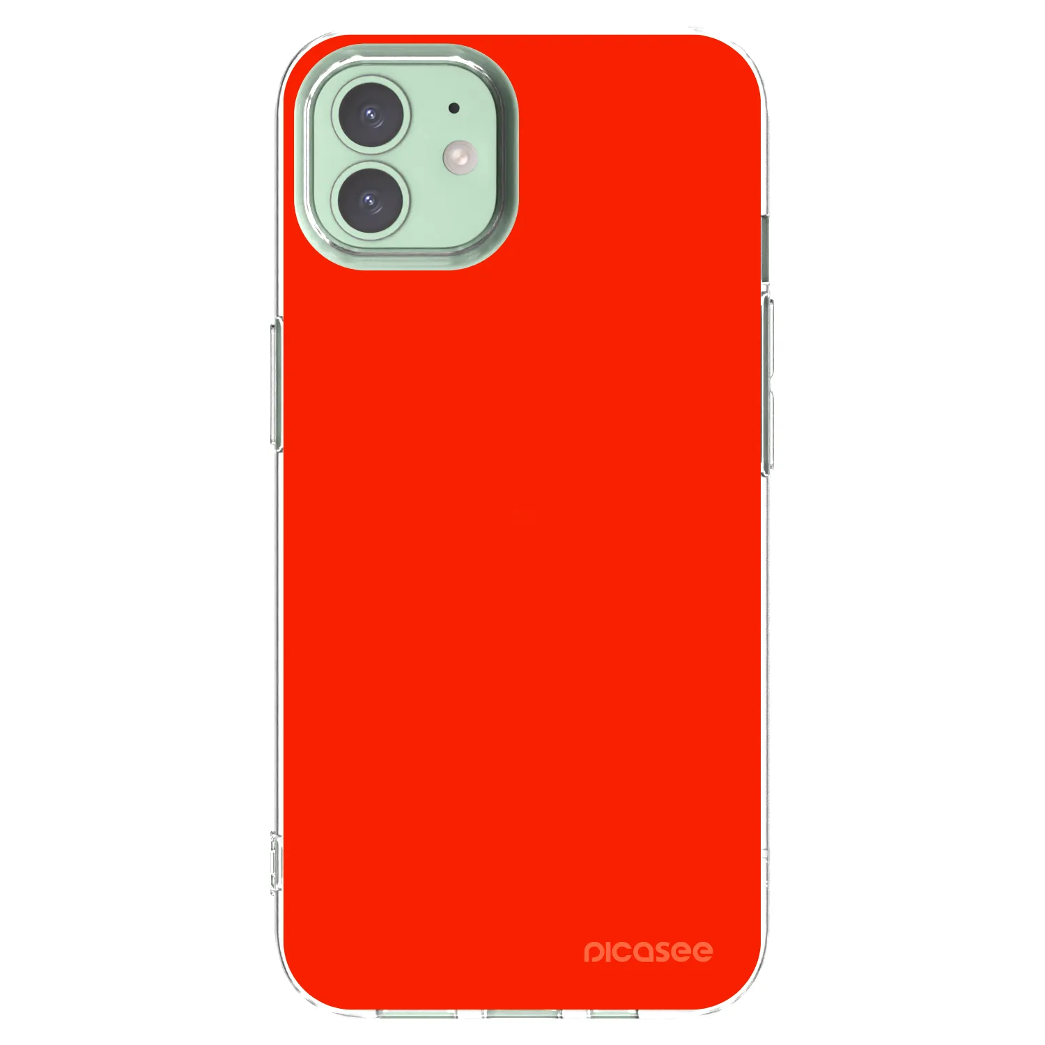 Picasee silikonový průhledný obal pro Apple iPhone 12 - Maranello Red