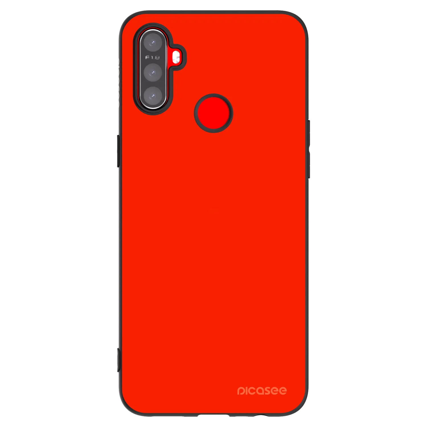 Picasee silikonový černý obal pro Realme C3 - Maranello Red