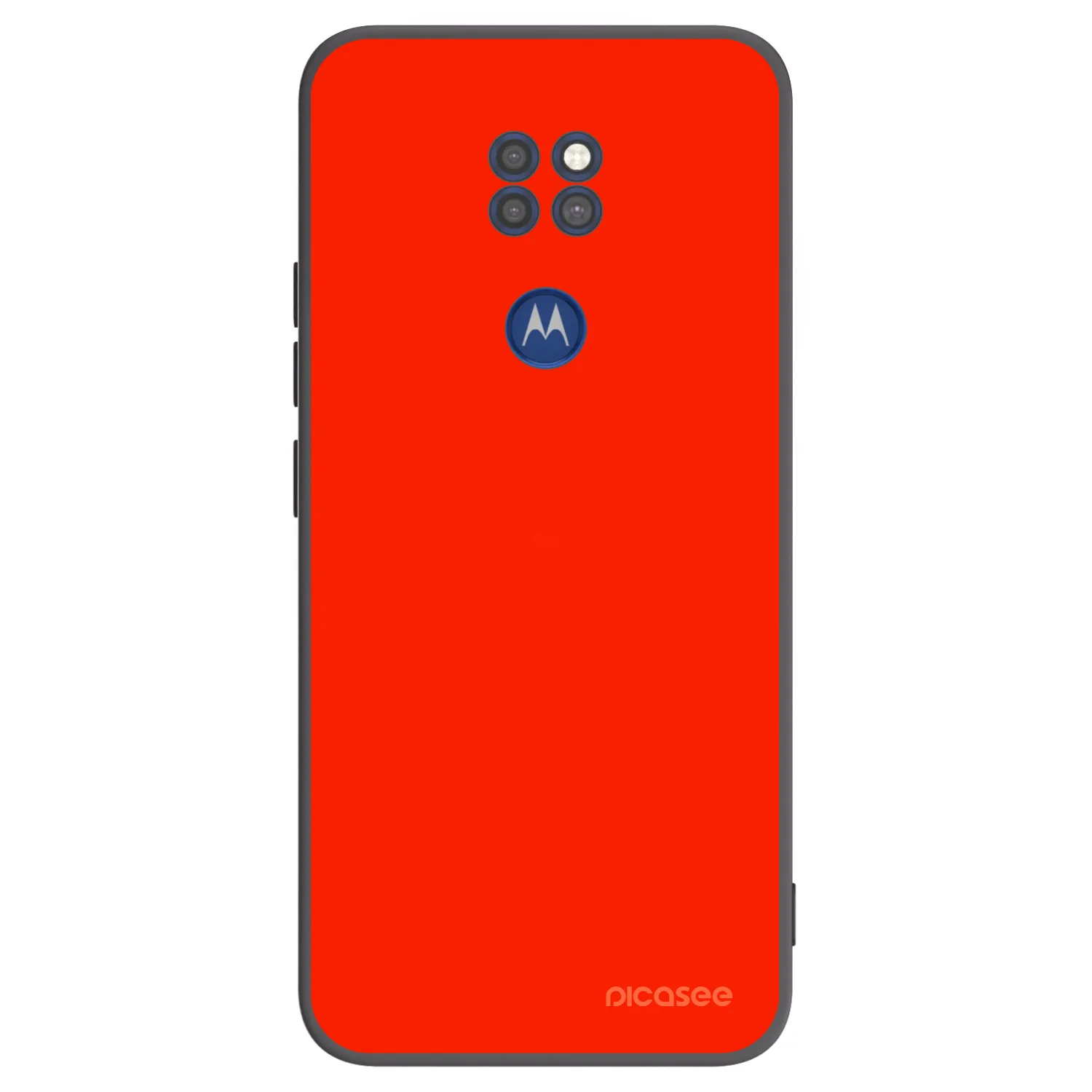Picasee silikonový černý obal pro Motorola Moto G9 Play - Maranello Red