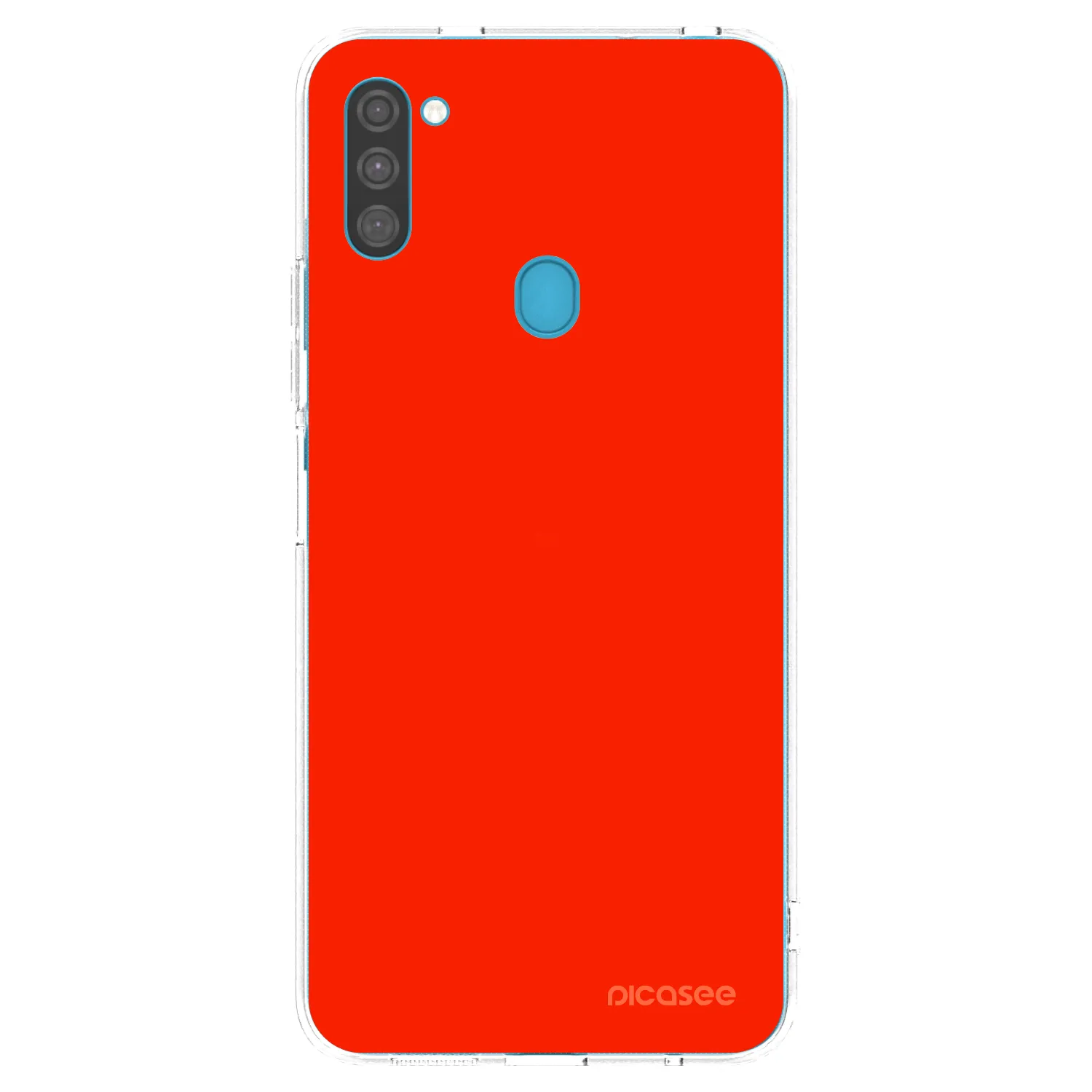 Picasee silikonový průhledný obal pro Samsung Galaxy M11 - Maranello Red