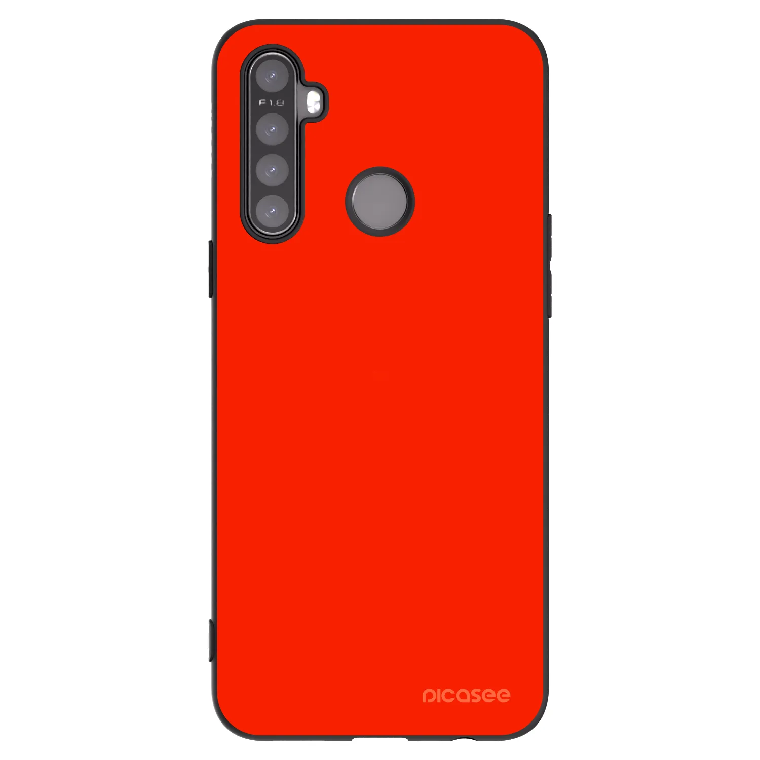 Picasee silikonový černý obal pro Realme 5 - Maranello Red