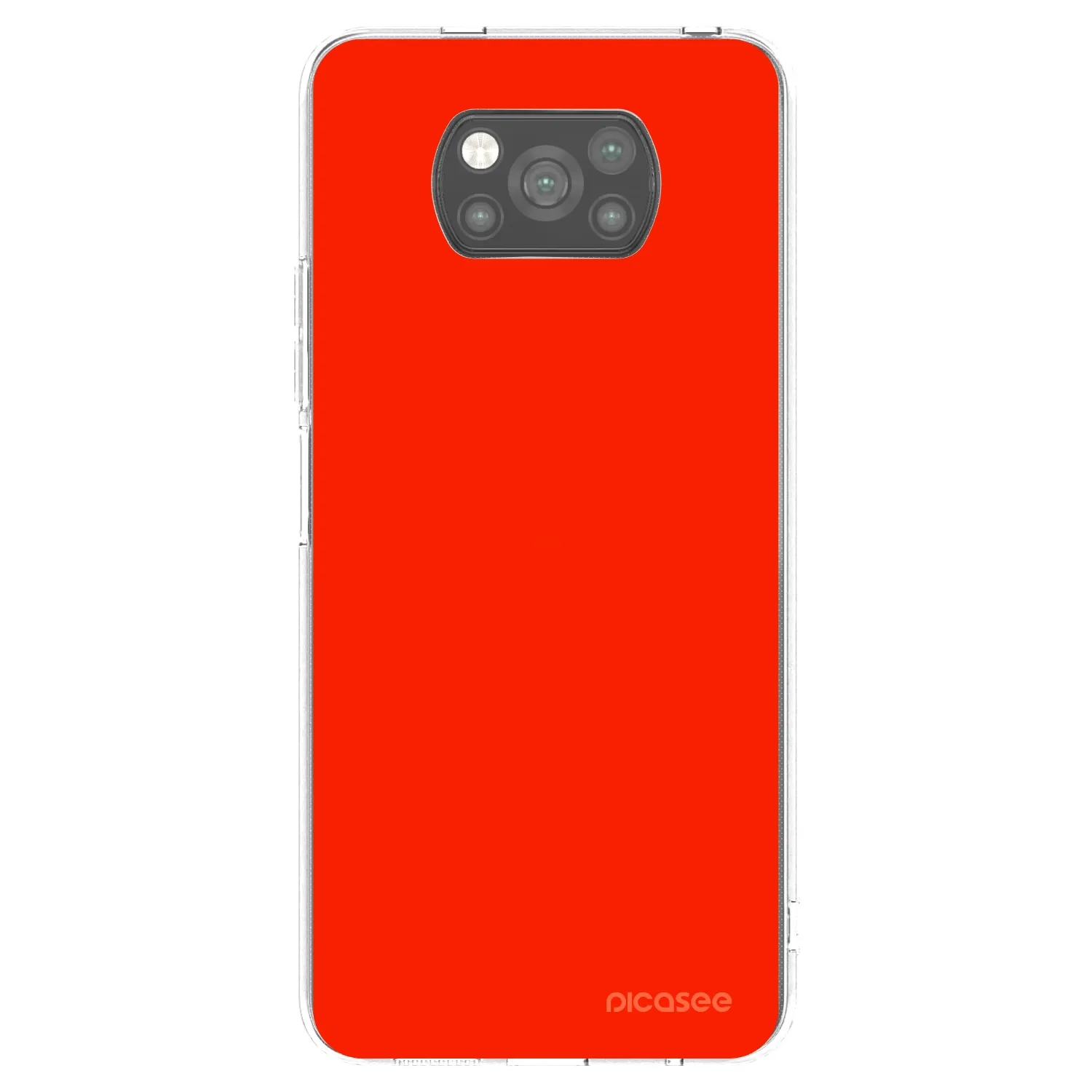 Picasee silikonový černý obal pro Xiaomi Poco X3 Pro - Maranello Red