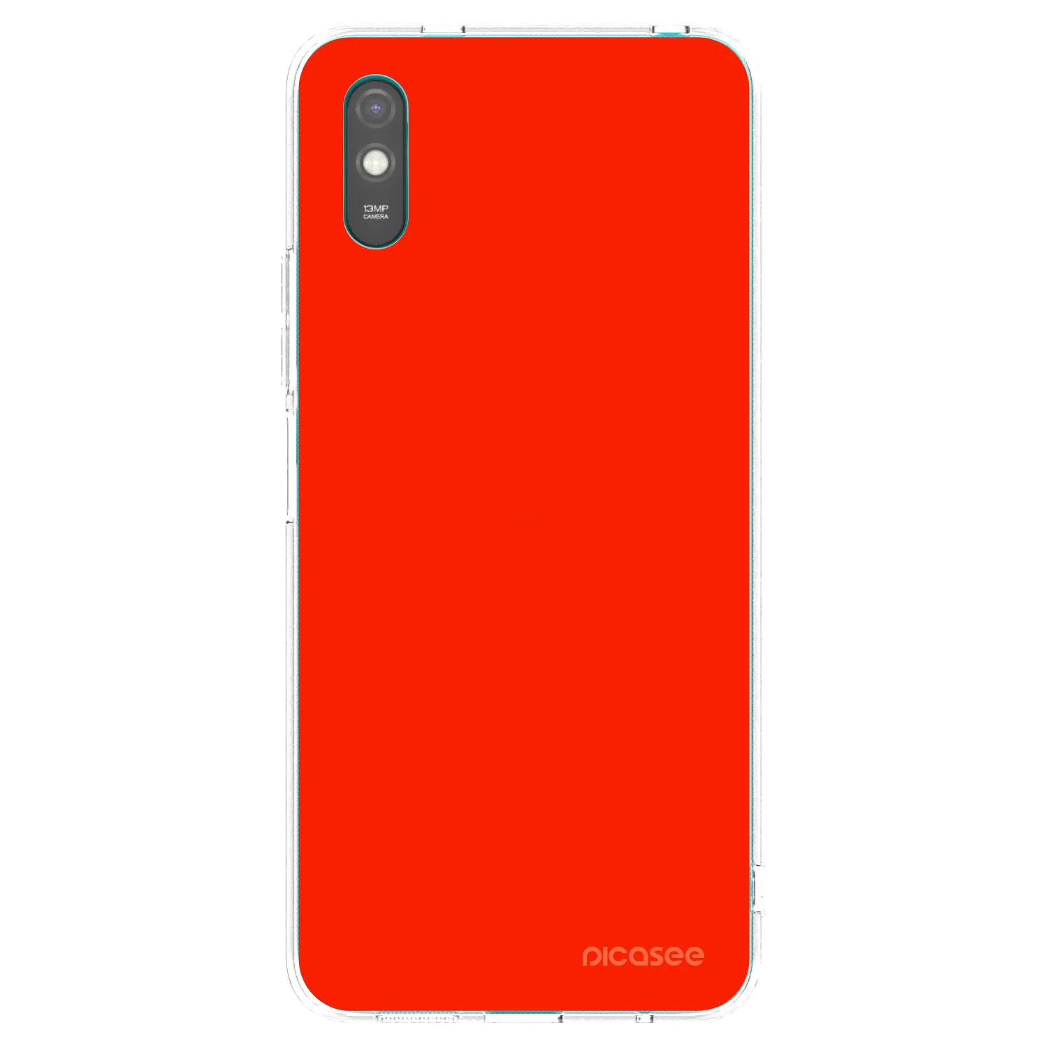 Picasee silikonový průhledný obal pro Xiaomi Redmi 9AT - Maranello Red
