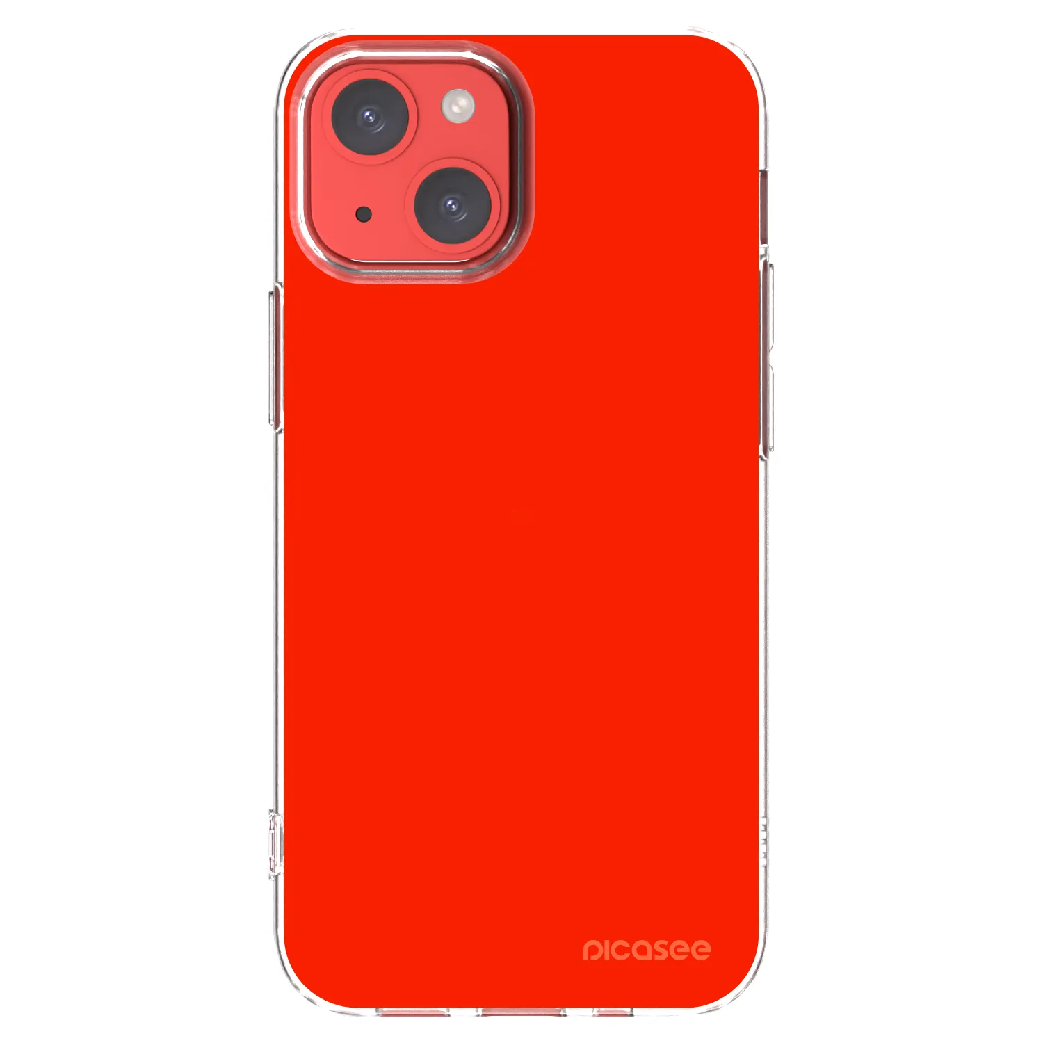 Picasee silikonový průhledný obal pro Apple iPhone 13 mini - Maranello Red