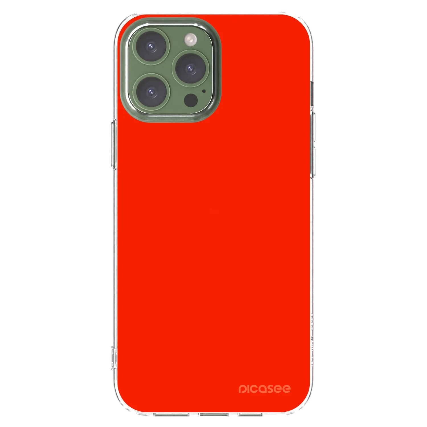 Picasee silikonový průhledný obal pro Apple iPhone 13 Pro Max - Maranello Red
