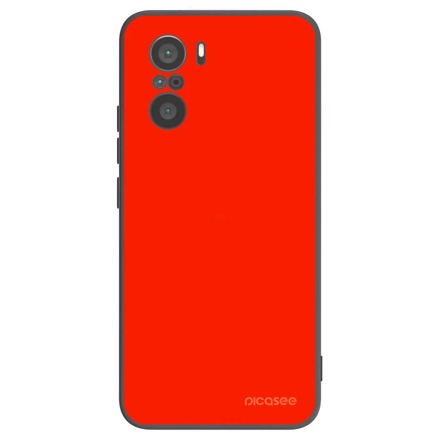 Picasee silikonový černý obal pro Xiaomi Poco F3 - Maranello Red