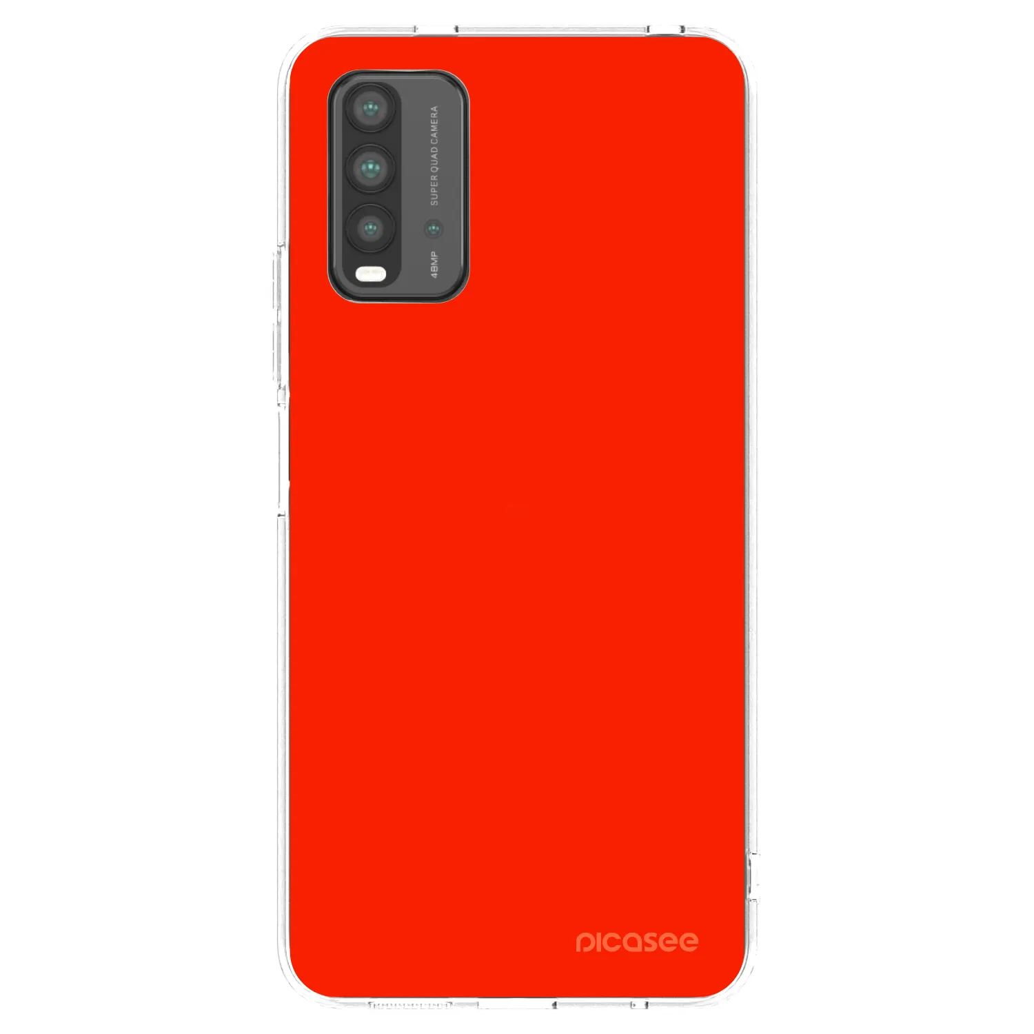 Picasee silikonový průhledný obal pro Xiaomi Redmi 9T - Maranello Red