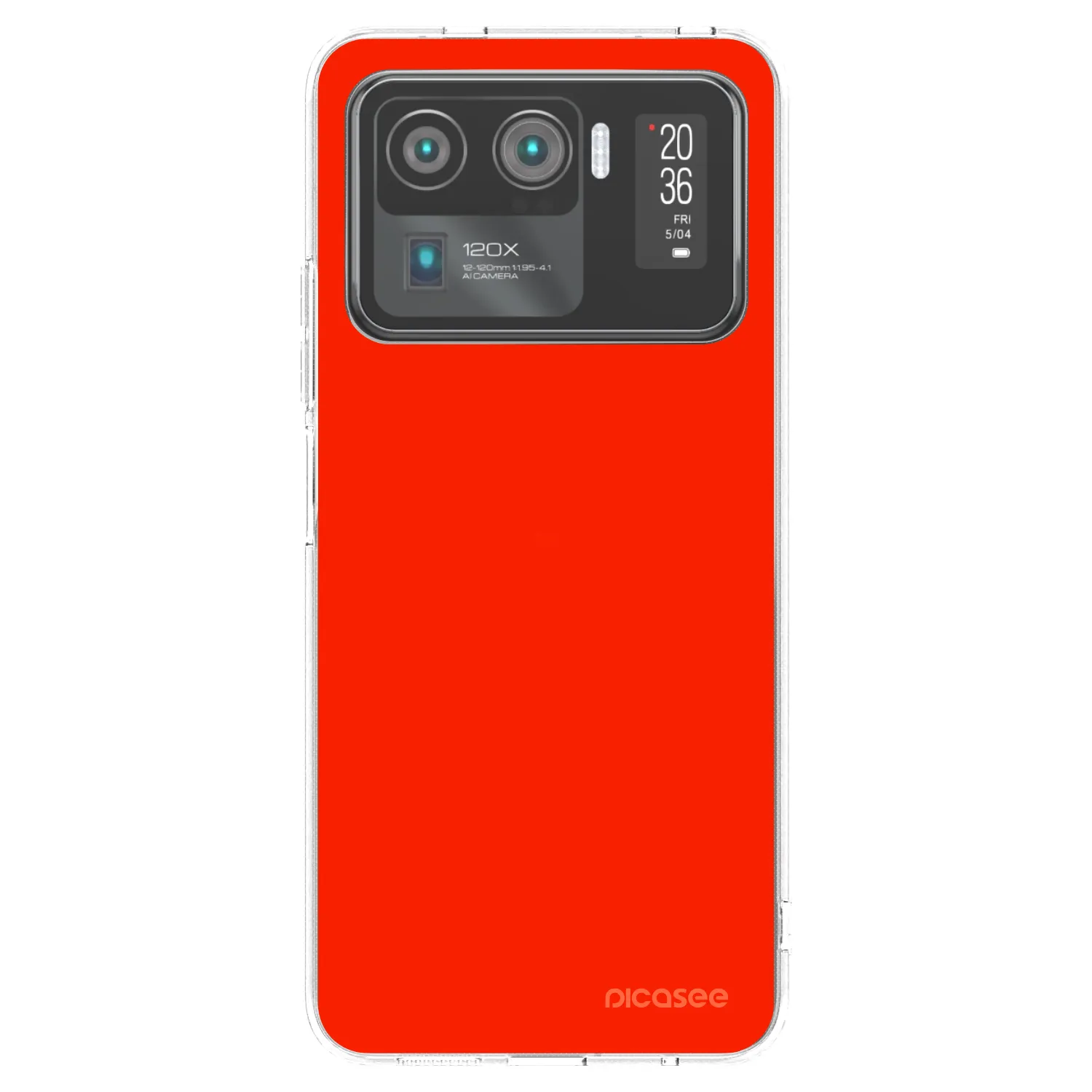 Picasee silikonový průhledný obal pro Xiaomi Mi 11 Ultra - Maranello Red