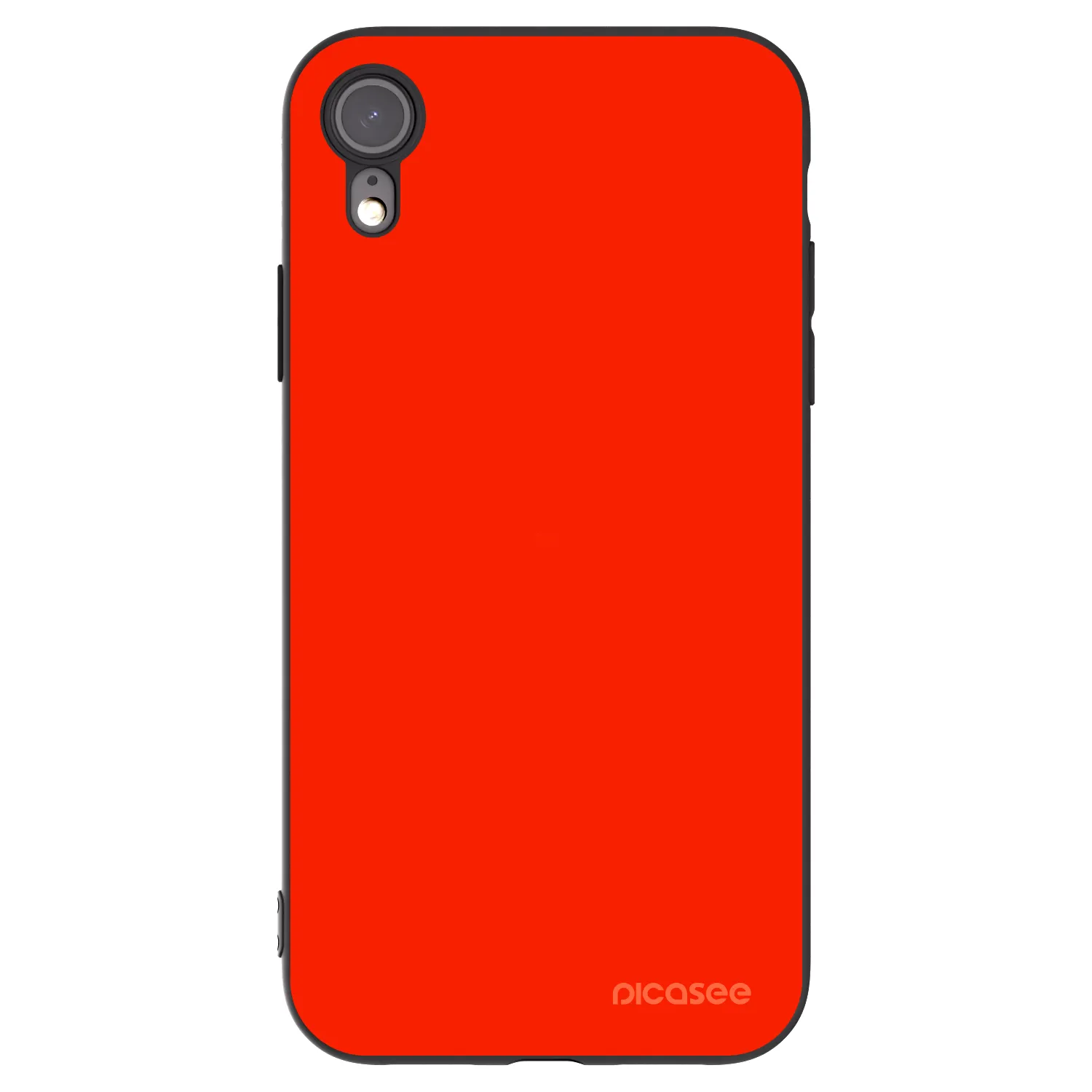 Picasee silikonový černý obal pro Apple iPhone XR - Maranello Red