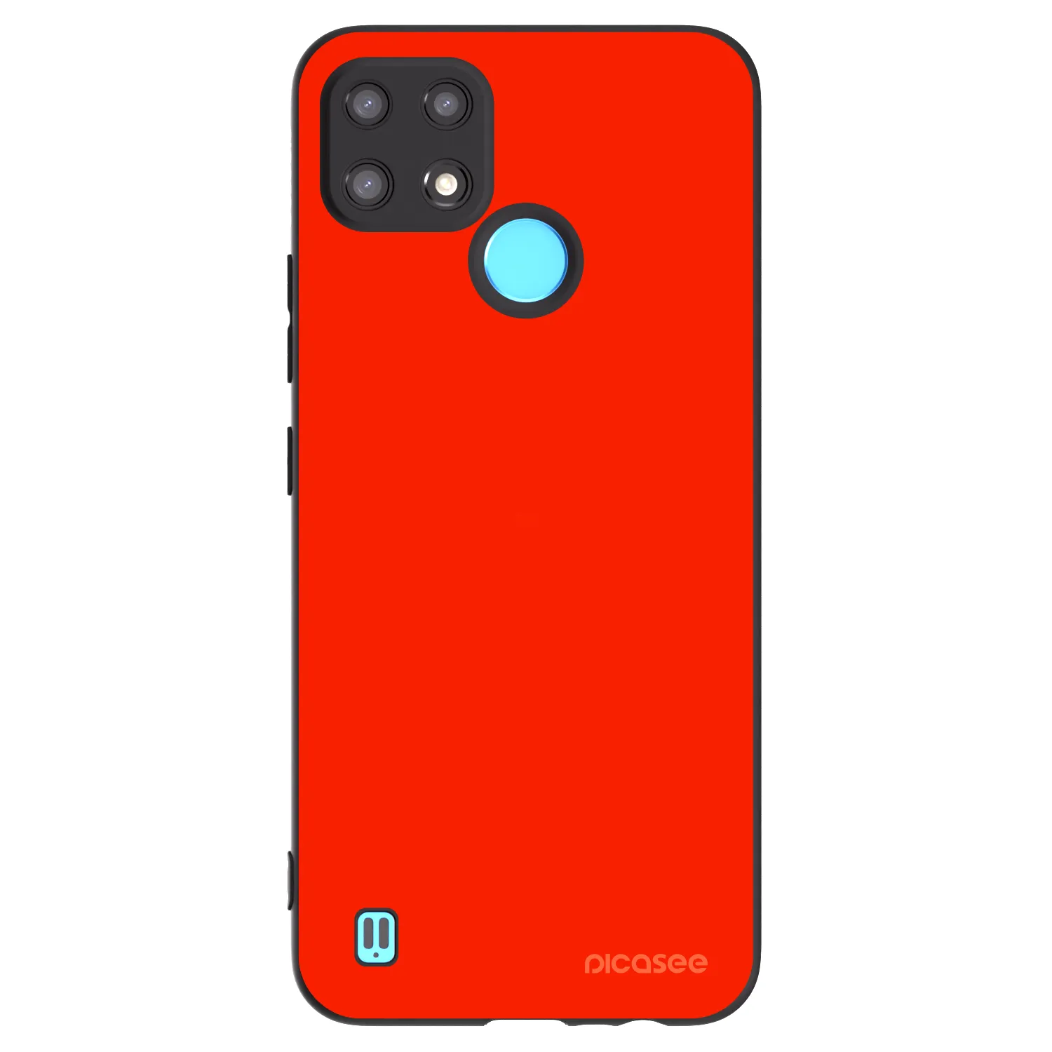 Picasee silikonový černý obal pro Realme C21 - Maranello Red