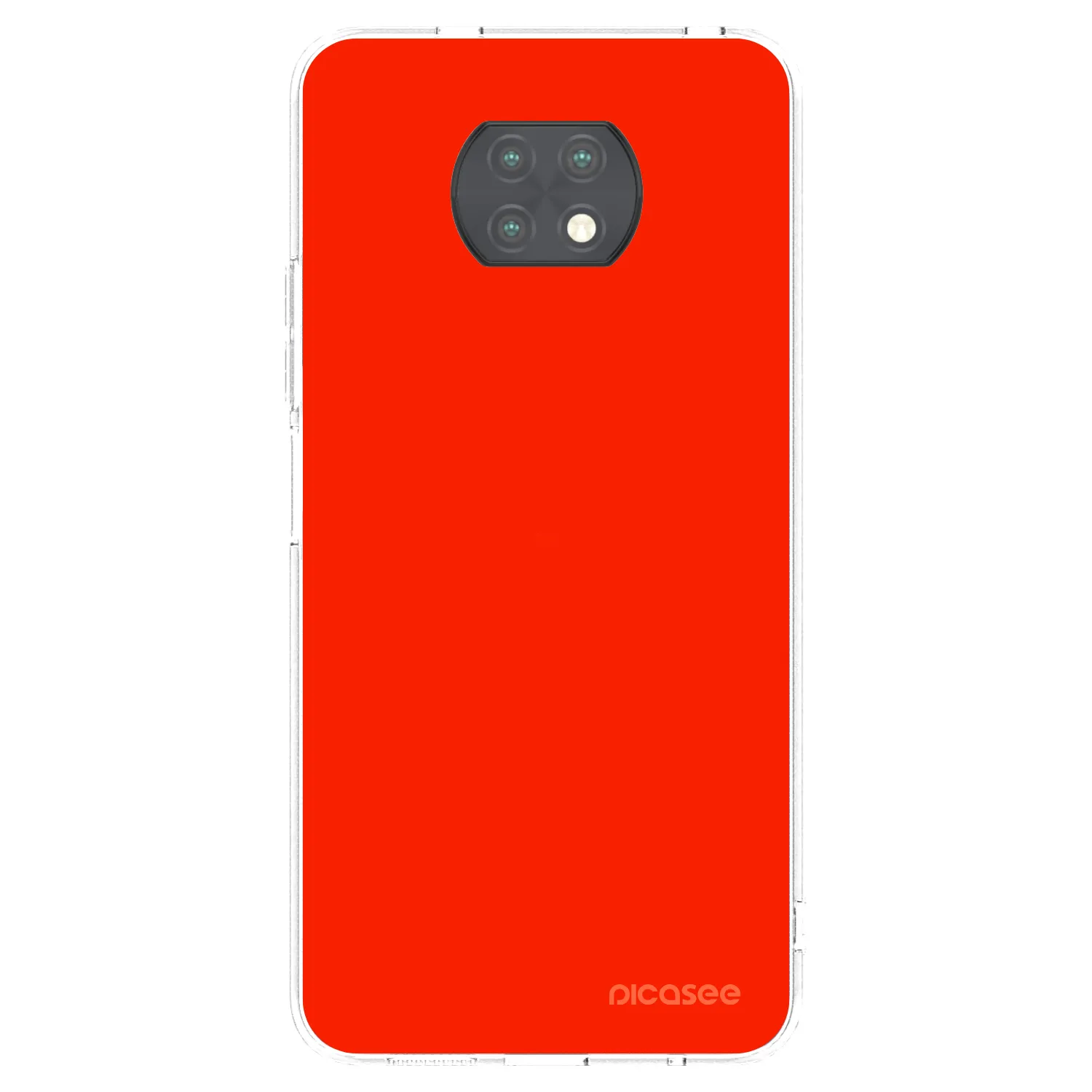 Picasee silikonový průhledný obal pro Xiaomi Redmi Note 9T - Maranello Red