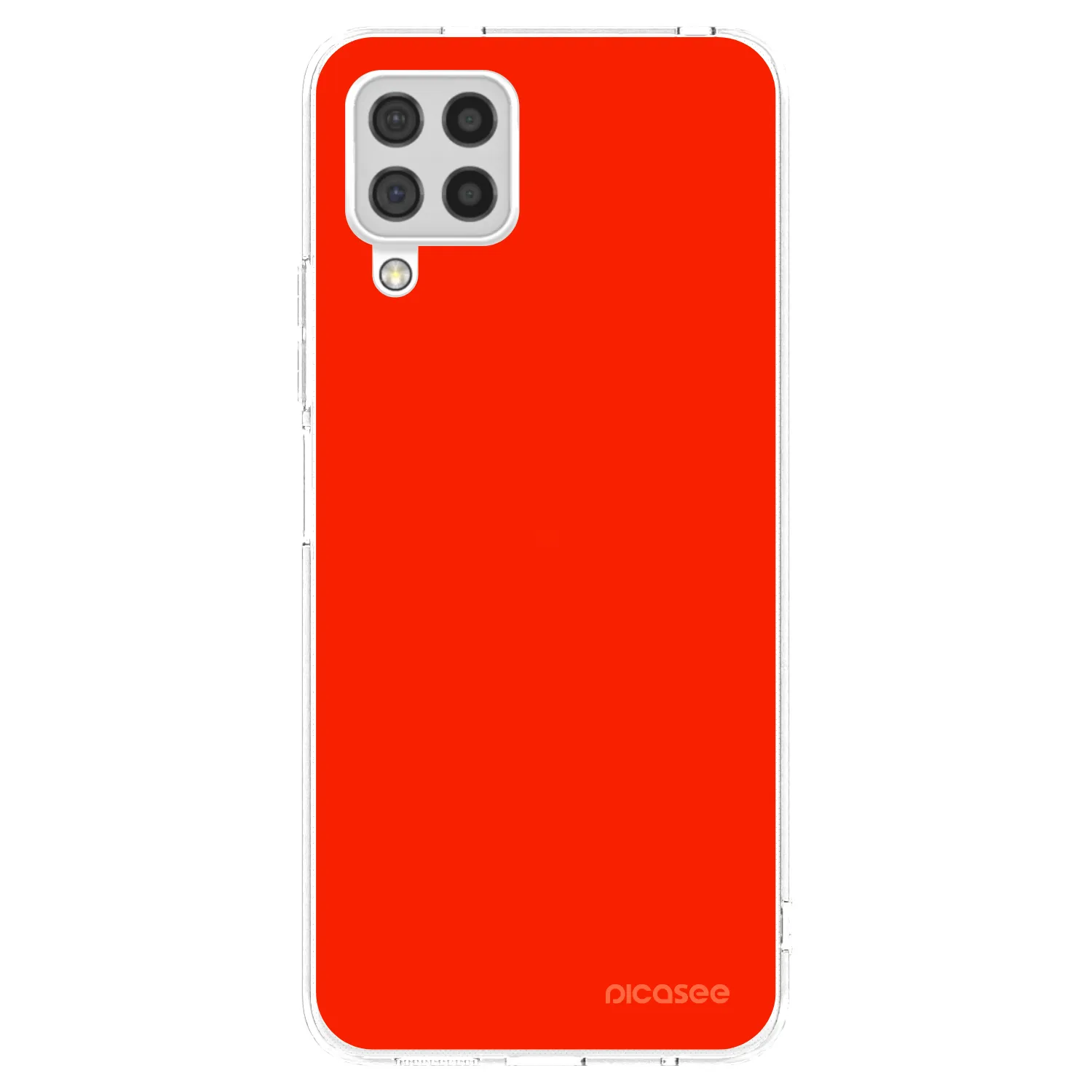 Picasee silikonový průhledný obal pro Samsung Galaxy A22 A225F 4G - Maranello Red
