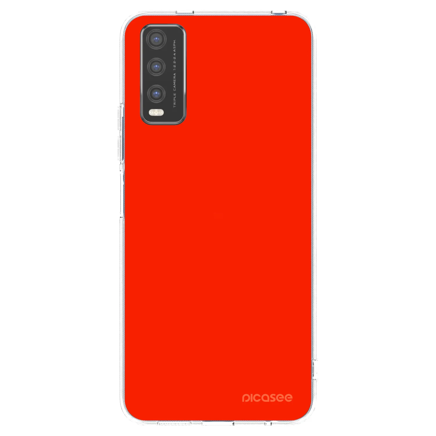 Picasee silikonový průhledný obal pro Vivo Y20s - Maranello Red