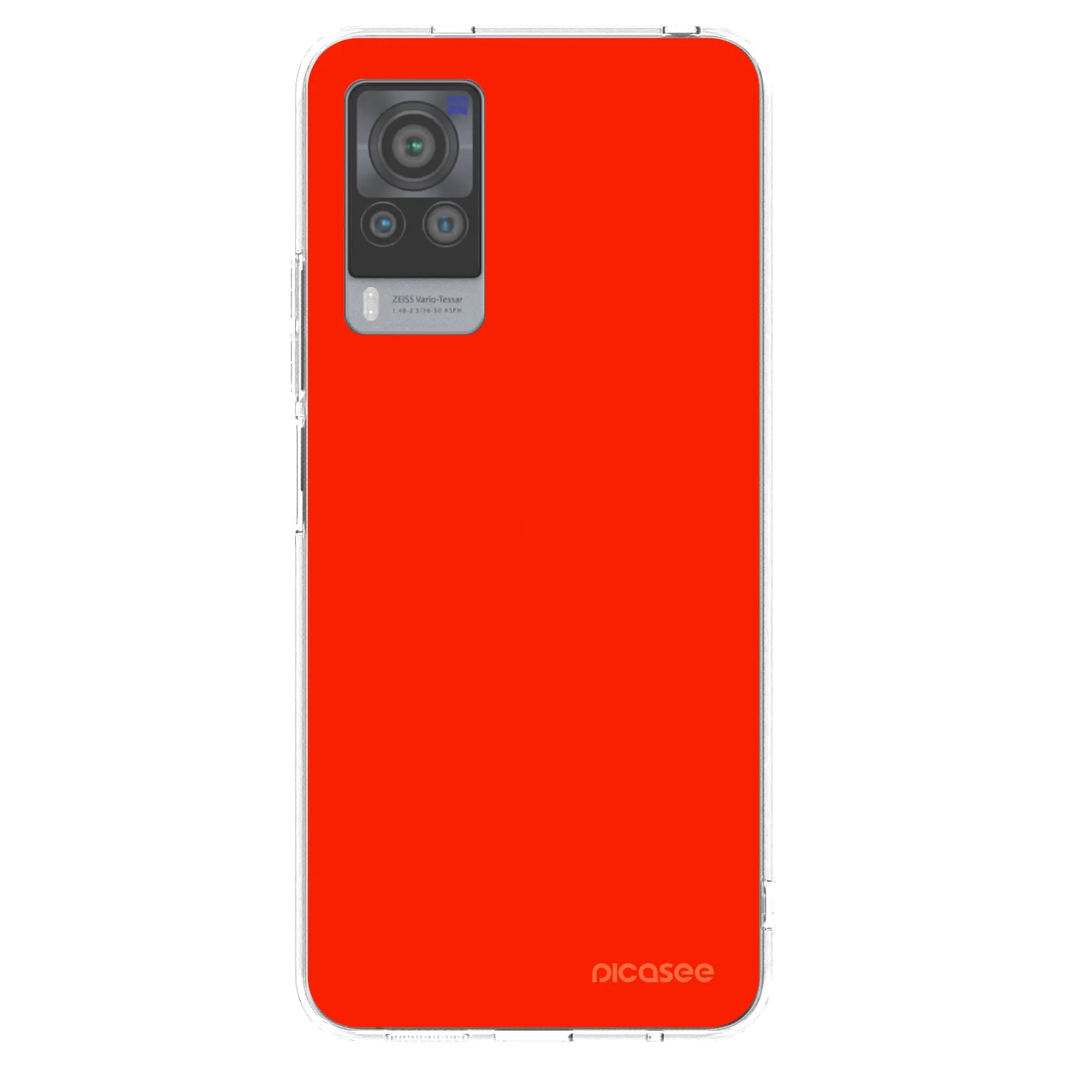 Picasee silikonový průhledný obal pro Vivo X60 Pro 5G - Maranello Red