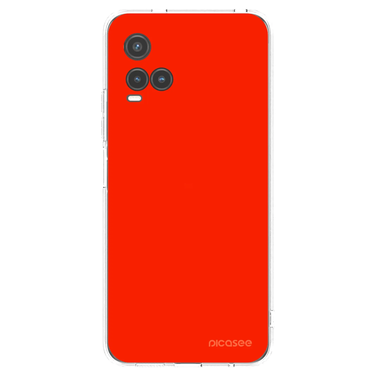 Picasee silikonový průhledný obal pro Vivo Y33s - Maranello Red