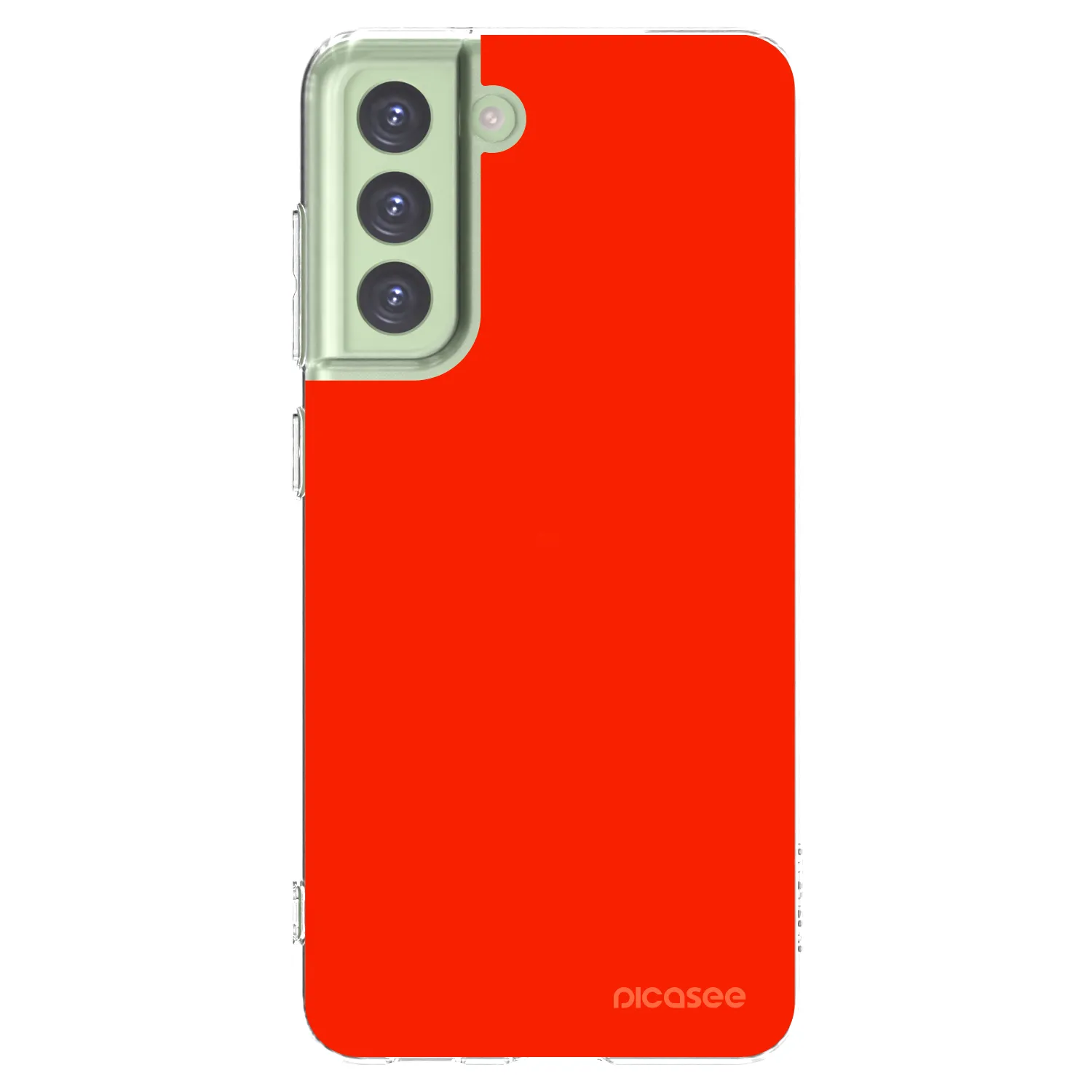 Picasee silikonový průhledný obal pro Samsung Galaxy S21 FE 5G - Maranello Red