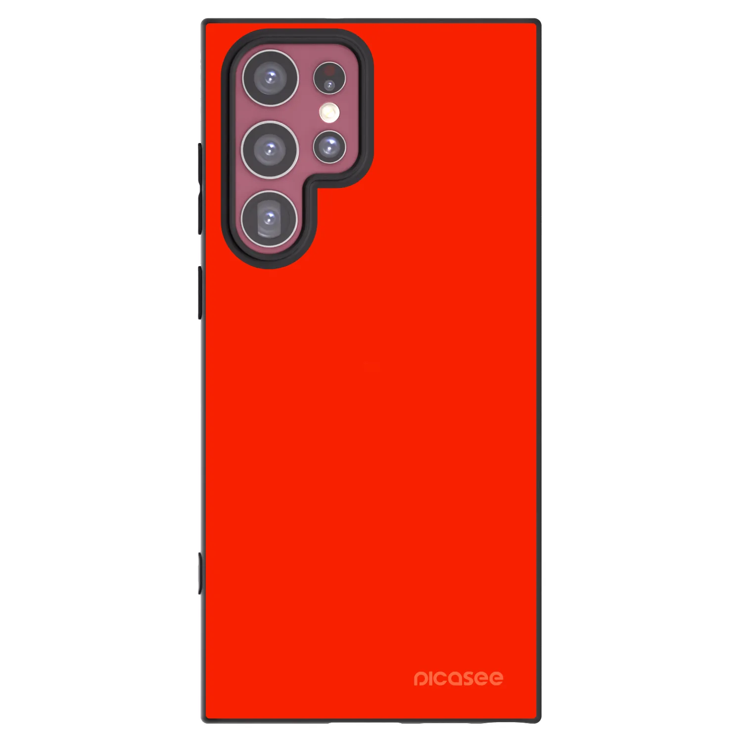 Picasee silikonový černý obal pro Samsung Galaxy S22 Ultra 5G - Maranello Red
