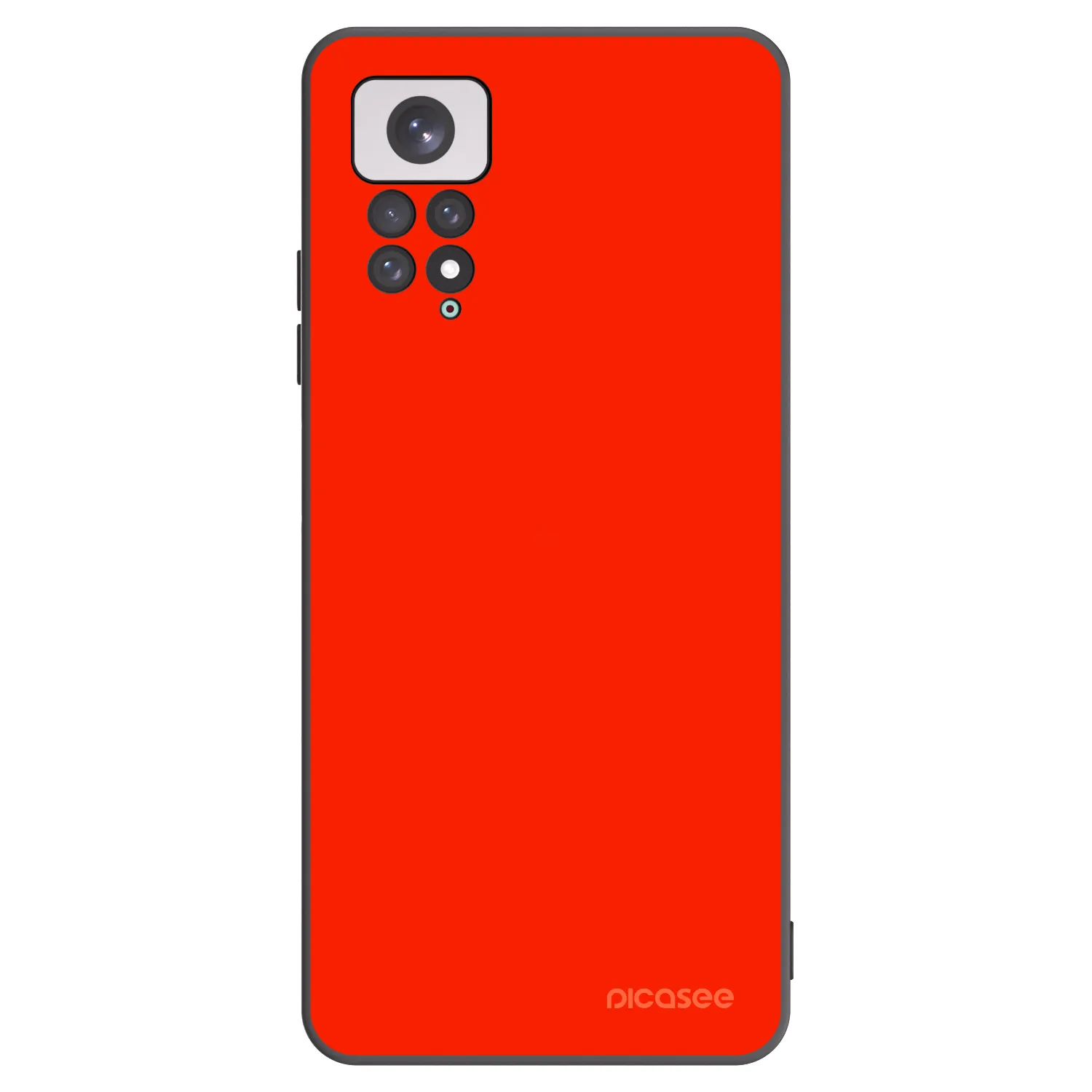Picasee silikonový černý obal pro Xiaomi Redmi Note 11 - Maranello Red