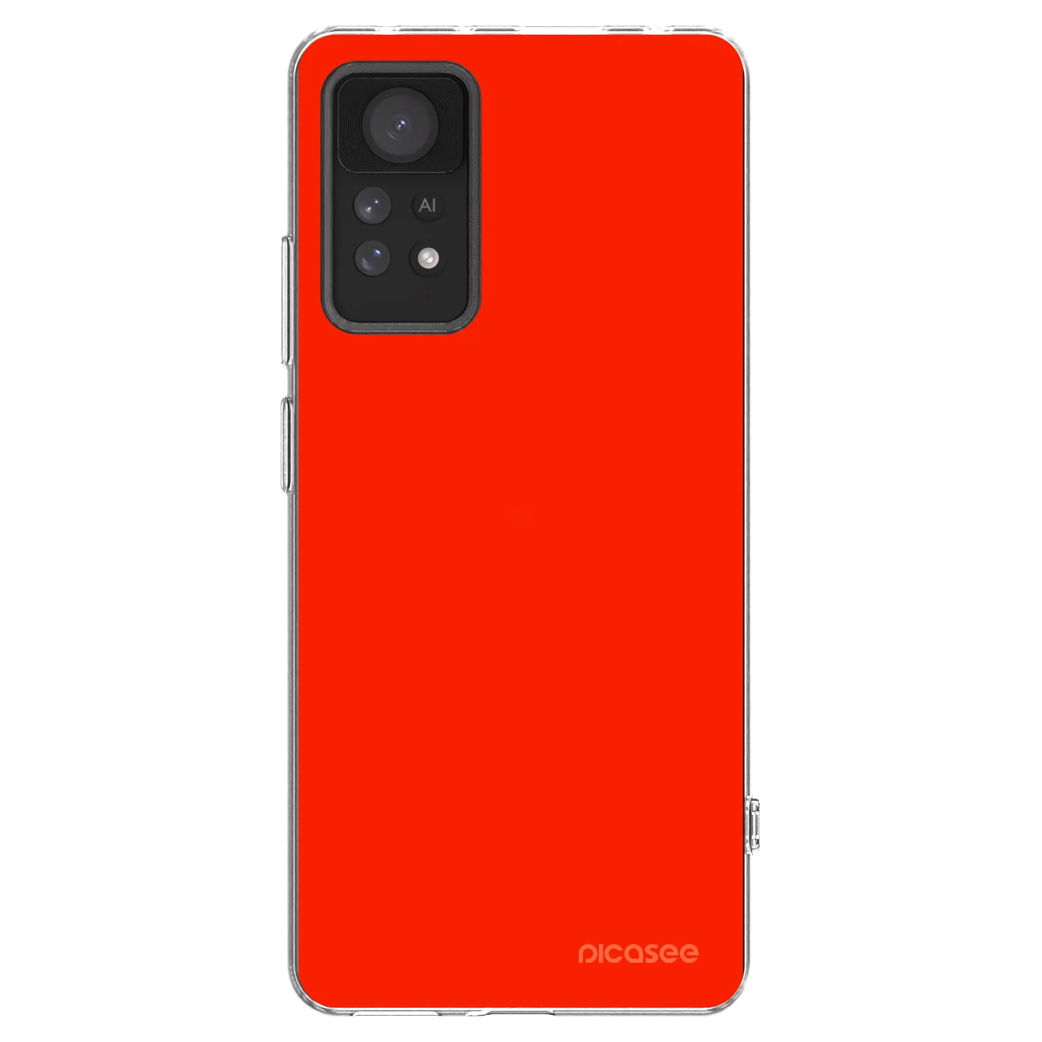 Picasee silikonový průhledný obal pro Xiaomi Redmi Note 11 Pro 5G - Maranello Red